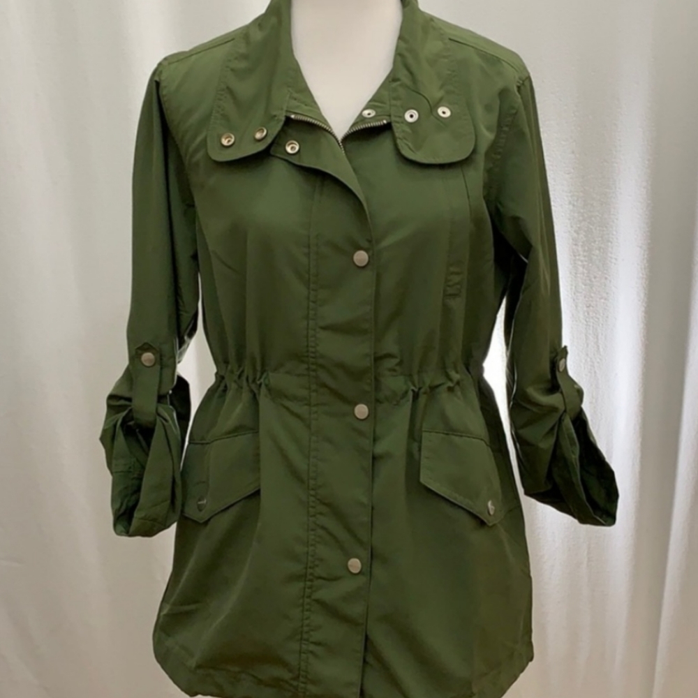 Army Green Sanctuary Scout Anorak Jacket Barn Coat Utility